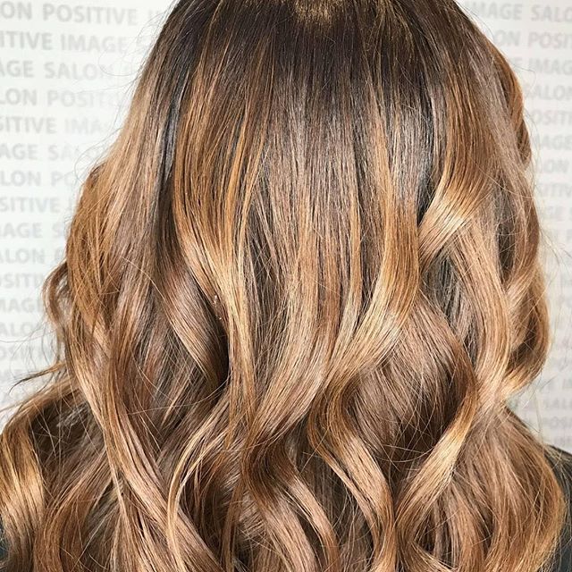 caramel hair with hi-lites