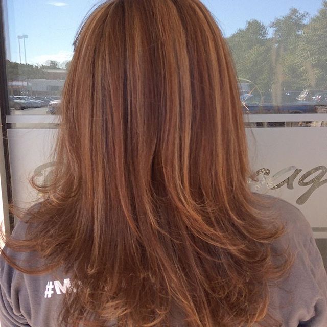copper and blonde hair color